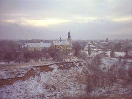 Trzebnica - widok z Kociej Gry na stanowisko archeologiczne!